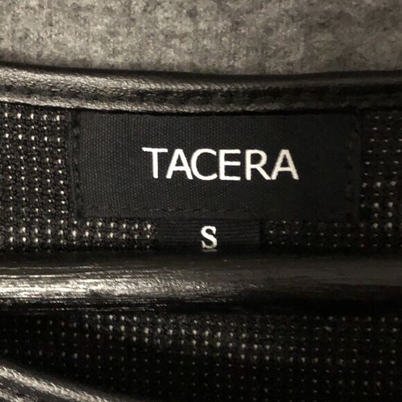 TACERA Marbled Tweed Women S Black White Shift Dress Double Bell Sleeve Pullover - Picture 8 of 16